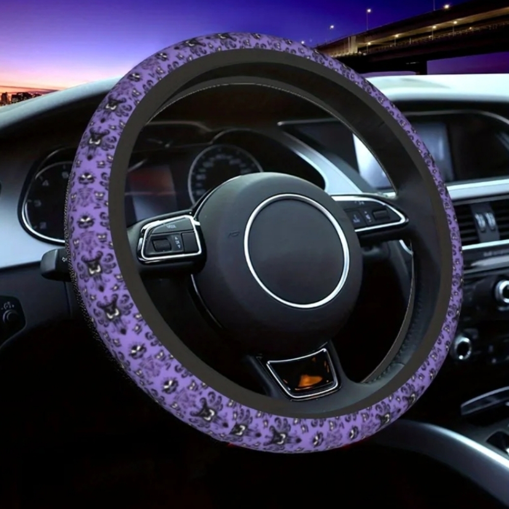 New Haunted mansion Stretchy steering wheel cover Fits Most Cars